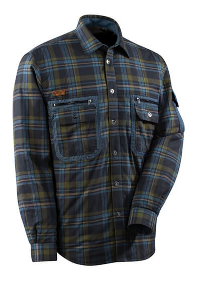 Thermal Shirt quilted plaid flannel