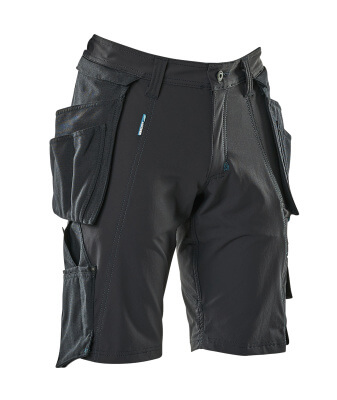 Shorts with detachable holster pockets