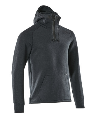 Hoodie with half zip, modern fit