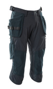 Dreiviertel-Hose, Hängetaschen, Stretch-010